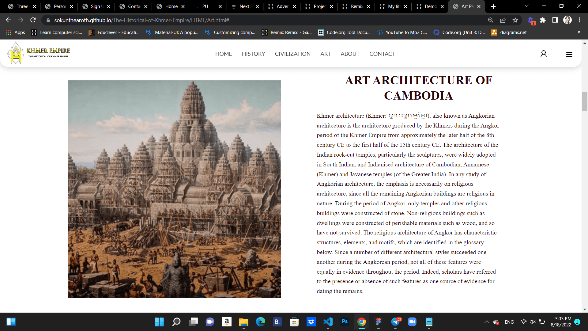Historical of Khmer Empire